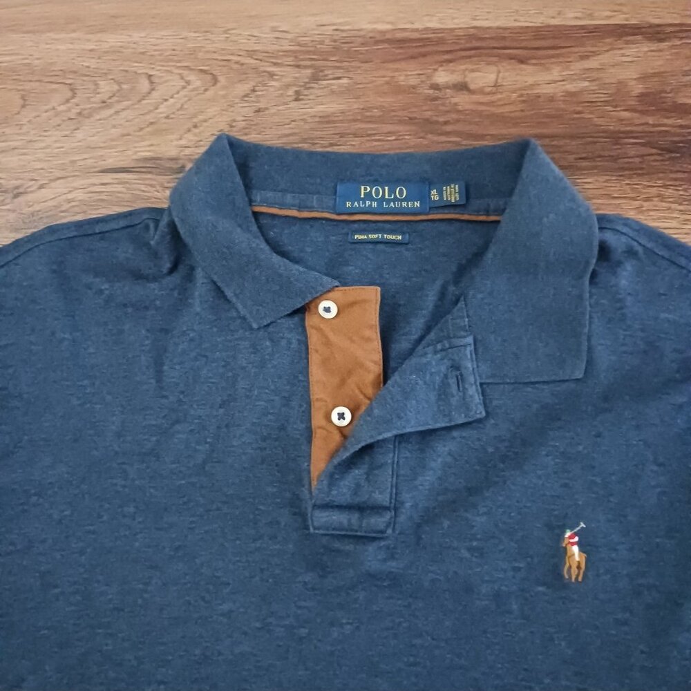 Polo Ralph Lauren Polo Shirt Pima Soft Touch XL Long Sleeve Flesh Pony Preppy